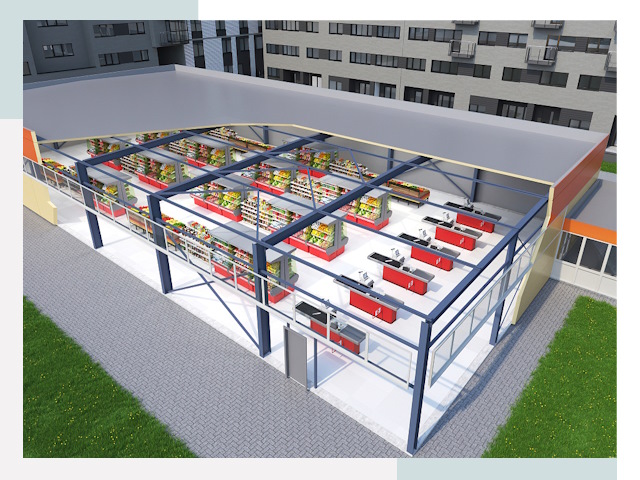 Строительство магазинов в Салават от 640 руб. за м²