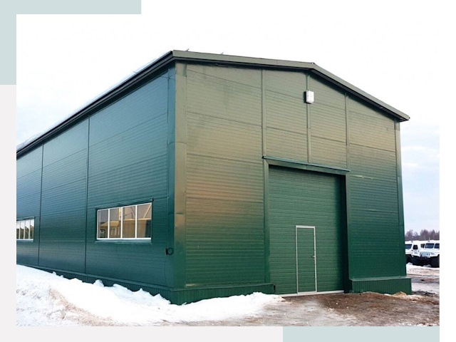 Двускатные ангары в Салавате