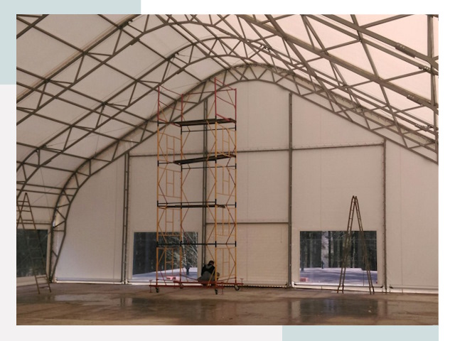 Шатровые ангары в Салавате