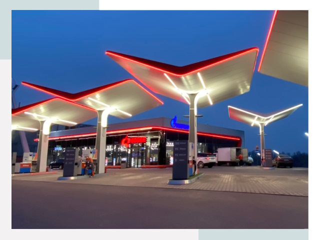 Навесы для АЗС в Салавате