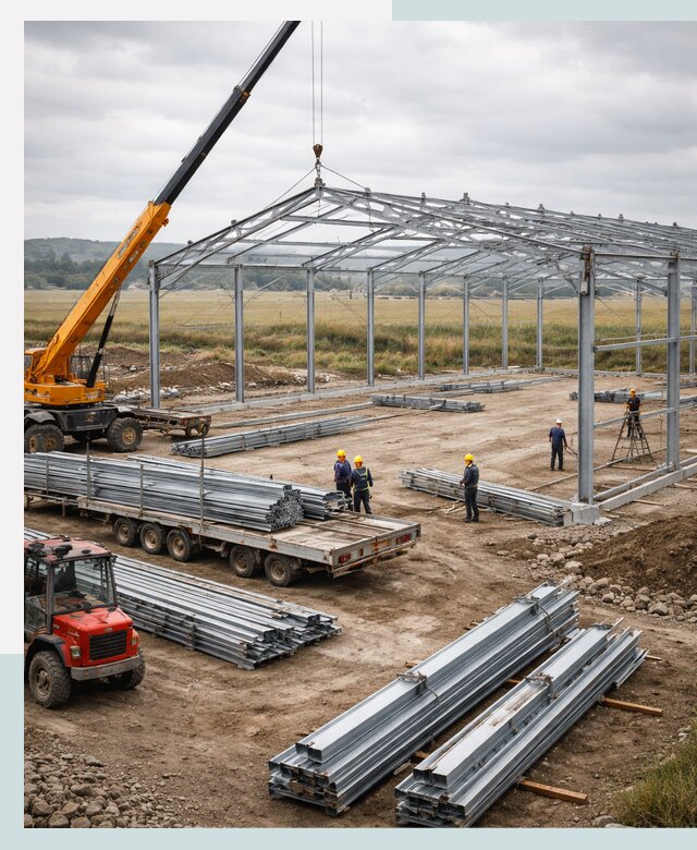 Строительство ангаров для сельхозтехники в Салавате под ключ